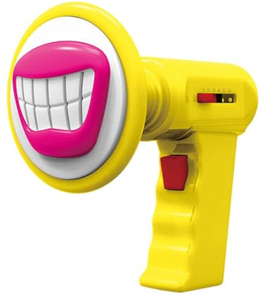 Sharplace Stimmenverzerrer-Soundeffekt mit 6 Arten von Stimmen, großes -Mikrofon, Spielzeug, Partyzubehör, Kinder ab 5 Jahren, Jungen und Mädchen, Gelb