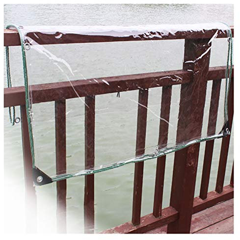 XINYUL Bâche Imperméable Transparente Durable Protection Solaire Bâche PVC 0,5 Mm Utilisé pour Serre Jardin Balcon Bâche Pliable Et Résistante Aux Intempéries, 21 Spécifications (3x4m)