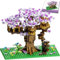 QYEHF Sakura Baum Bausteine Bausatz, 628PCS Kirschblüte Baumhaus,Bonsai Baum Bausteine,DIY Japanische Kreatives Kollektion Deko Geschenk,Klemmbausteine Creative Geschenk,mit Geschenkbox,Lila