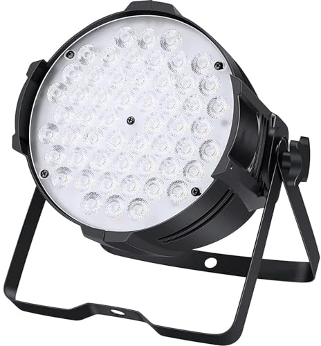 Bühnenbeleuchtung 54 LED 6500K Disco Licht DJ DMX512, Par Beleuchtung Bühne Beleuchtung Effekt DJ Lampe, 8CH Uplights im Freien für Hochzeit Bar DJ Show Disco Festival Party Event