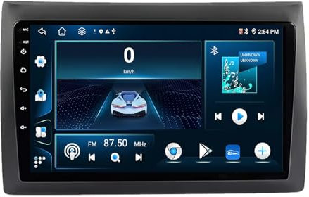 Android 13 2 DIN Car Radio Stereo para Fiat Stilo 2010 9 Pulgadas Autoradio con WiFi GPS Rear View Camera RDS FM BT DVR SWC Ventilador de refrigeración(2+32G)