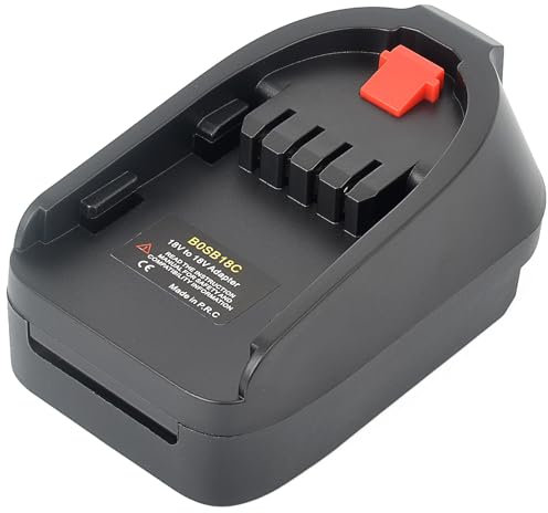 BOSB18C Akku Adapter - für Bosch Professional 18V System Akkus GBA (BAT609, BAT610, BAT618, BAT619) - für Bosch 18V System PBA Elektrowerkzeugen - Umrüstung von GBA zu PBA Li-Ion Akkus