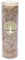 LivuX Stearin-Kerze Lebensbaum Braun – 21x6,5 cm, ca. 100 Stunden Brenndauer, handgefertigt, unparfümiert, nachhaltiges Palmwachs, vegane Kerze für Erdung, Wachstum & spirituelle Rituale 1254