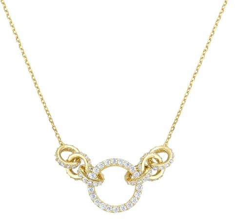 Giorgio Martello Milano Collier Collier mit Zirkonia, Silber 925