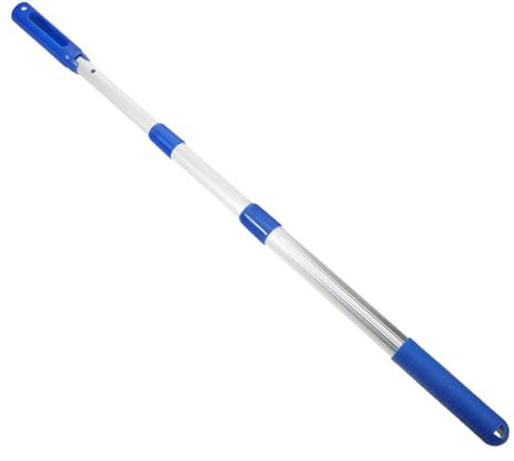 HIAKDOFT Teleskopische Skimmerstange für Poolreinigung Langlebige Poolstange mit Kunststoffgriff für Teiche und Aquarien Ergonomisches Design