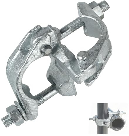 MIGUBIGU 1 Stück Drehkupplung 48mm x 48mm 90 Grad, Gerüstschellen Drehbar | Gerüstkupplung 48mm, Gerüst Zubehör, Gerüstkupplungen, Drehbare Kupplung Gerüst zur Befestigung von Gerüsten Ankerstange