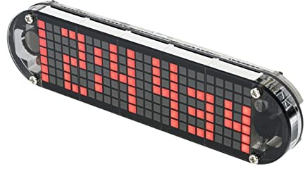 Große LED-Uhr LED Timer-Gym-Trainingsintervall-Gerät Wecker-Kit Hohe Präzision und langlebig DIY. Digital DOT-Matrix-Countdown mit Temperatur-, Datum, Woche Zeitanzeige