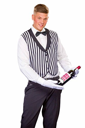 Panelize Butler Butlerweste Kellner Kellnerweste + Fliege + Handschuhe Ober Oberkellner (52)