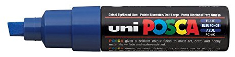 POSCA Broad Chisel Tip Marker - Dark Blueaa