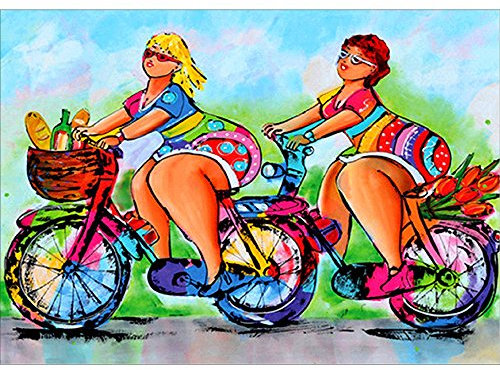 Dinglong Toile Wall Art Peintures Imprimé Les Hommes Femmes Abstrait Peinture À l'huile HD Imprimer Chambre DéCor Affiche Image Accueil Bureau DéCor CréAtif Cadeau (A, L)