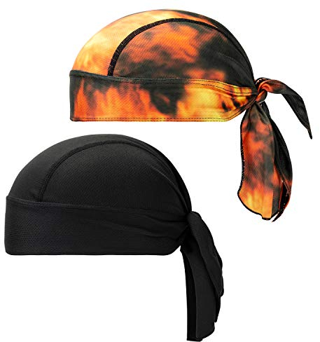 CICMOD Bandana Cap Sport Outdoor Fahrrad Kopftuch Men Women Atmungsaktive Kopfbedeckung Sport Bandana 2 Pack
