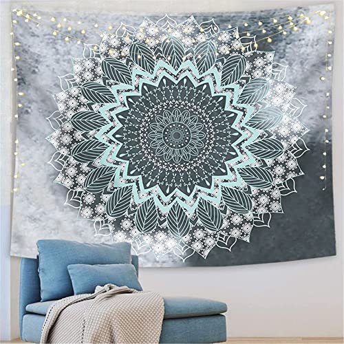 GLITZFAS Mandala Wandteppich Tapisserie Indische Tuch Böhmische Wandtuch Wandkunst Schlafzimmer (G,200 x 150 cm)