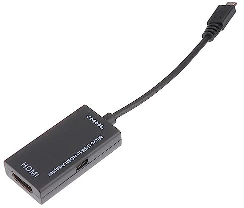Uonlytech Micro USB an Adapter HDTV Adapter mit 20cm Kabel Kompatibel mit Tablets