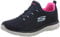 Skechers Women's Summits Leopard Spot Trainers,Navy Mesh / Hot Pink Trim,8 UK