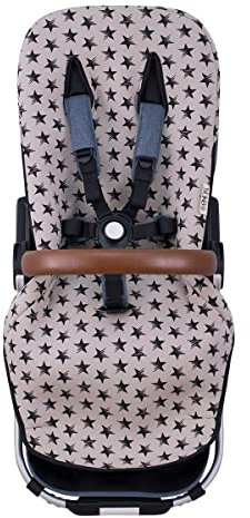 JYOKO KIDS Funda acolchada silla de paseo compatible con Bugaboo Donkey en algodón 100% (Dark Sky)