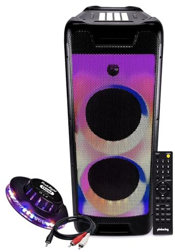 Enceinte de soirée Pickering DJOON88 Audio 400W Sono Autonome - Dj PAD 16 effets - Fire à LED - BT/USB/PC - Light Ovni