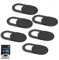 AISHTEC Copri Webcam, Untra Sottile 0.7mm Copertura Webcam Cover Slider per Computer Portatile, Laptop, PC, Tablet, Smartphones - 6 Pezzi (Nero)