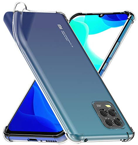 ebestStar - Cover per Xiaomi Mi 10 Lite, Custodia Silicone Trasparente, Protezione TPU Antiurto, Bordi Rinforzati, Trasparente