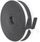 Yotache Schaumstoffband Selbstklebend 12 mm(B) x 6 mm(D) Klebedichtung für Türen Fenster Siegel Isolierung Super Klebrig (2 Rollen x 4M Lang) Schwarz