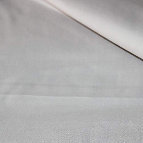 100% Baumwolle Uni Einfarbig Baumwollstoff Kinderstoff Meterware Handwerken Nähen Stoff (Hellgrau/Dunkelbeige, 100x160cm (9,99/m))