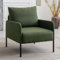 chairus 1 Sitzer Stoffsofa mit Armlehnen Modern Leinen Doppelsofa Polstersessel Couch für Wohnzimmer Schlafzimmer (Grün#1)