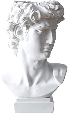 Operitacx David Statue Pen Holder Griechische Resin Skulptur Für Stifte Blumen Und Dekoration Im Minimalistischen Stil Für Büro Und Zuhause Als Kreativer Schreibtisch Organizer