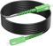 RamboCables 20M Gepanzerte Glasfaser-Kabel SC/APC auf SC/APC, Simplex Singlemode Gepanzerte Glasfaserkabel, 9/125µm OS2 FTTH LWL Patchkabel für den Innen- und Außenbereich, Schwarz