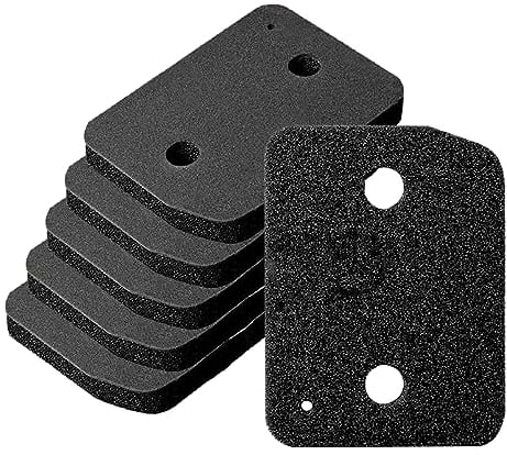 (6 Pieces) 9164761 Replacement Dryer Filters Compatible with Miele T1 Series Heat Pump Dryer, Fine Coarse Heat Exchanger Filter, Foam Filter, Sponge Filter for Miele Tumble Dryer, 207 x 157 x 30 mm