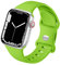 HdanMole Cinturino Sportivo Compatibile con Apple Watch 38mm 46mm 40mm 41mm 42mm 44mm 45mm, Cinturino in Silicone Morbido per iWatch Series 10 9 8 7 6 5 4 3 2 1 SE Uomo Donna, Verde