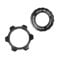 LoreenCar bicycle disc brake lock Center Lock Adapter Aluminum Disc Brake Rotor Adapter bike disc brake spacer fit 6 Bolts Rotors bicycle brakes bolt tool (Black)