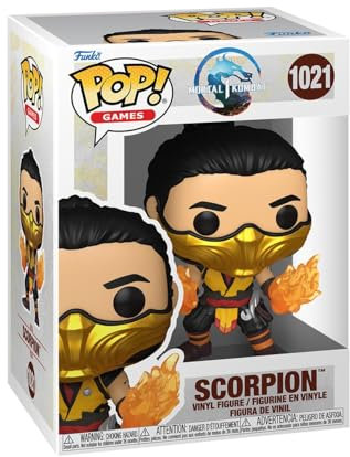 Funko Pop! Games: MK1- Scorpion - Mortal Kombat Game Franchise - Vinyl-Sammelfigur - Geschenkidee - Offizielle Handelswaren - Spielzeug Für Kinder und Erwachsene - Video Games Fans