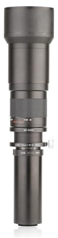 HUIOP 650-1300mm F8.0-16 Telezoom con T-Mount para cámara Nikon DSLR Canon