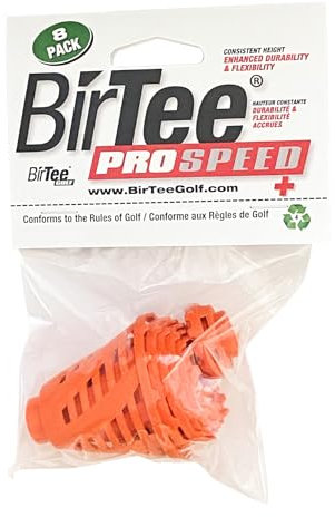 BirTee PROSPEED+ Golf-Tees, Orange, 8 Sizes