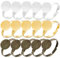 RDNKVB 15pcs 10mm Ringrohling Basen Ring Lünette Rohlinge Fingerringe Verstellbar Fingerring Komponenten Flache Runde Pad Ring Basis Ergebnisse für DIY Schmuck Machen