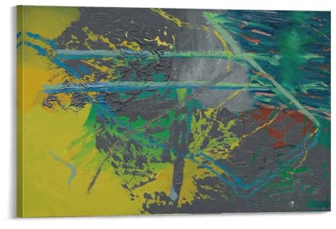 Abstraktes Bild 1981 von Gerhard Richter, Kunstdruck, Poster, Gemälde, Leinwand, Poster, Kunstwerke, Raumästhetik, 50 x 75 cm