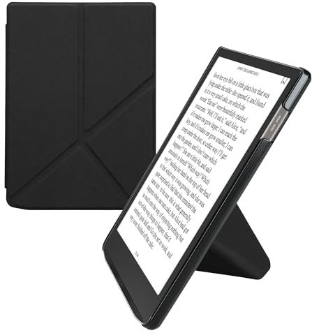 kwmobile Étui Compatible avec Pocketbook InkPad 4 / Color 3 / Color 2 Coque - Étui à Rabat magnétique Tablette eReader Similicuir - Noir