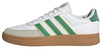 adidas Breaknet 2.0 Shoes, Zapatillas Hombre, FTWR White Court Green Solar Slime, 36 2/3 EU