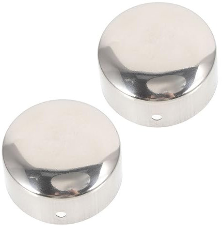 FOYTOKI 2pcs Handrail End Caps Round Covers for Tube Fittings and Protectors Handrail Cap for Wood Round Railing for Stair
