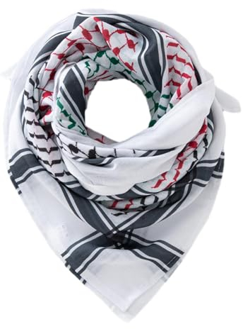 PaläStina, Palestine, PaläStina Schal, Arabischer Shemagh, Atmungsaktiver Arabischer Wickel, PaläStinensisch, Kopfwickelschal(StilB)
