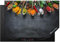 KitchenYeah© Copri Piano Cottura 78x52 cm Coprifornelli Tappetino per Induzione Fornello Tutto per la Cucina Spezie - Calcestruzzo - Cucchiai