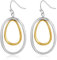 LILIE&WHITE Zwei-Ton Ohrringe für Damen – Elegantes Design mit Silber und Gold, Hypoallergen, Langlebig, Geschenk für Besondere Anlässe