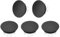 sourcing map Lot de 5 anneaux de trop-plein pour évier, salle de bain, cuisine, baignoire - Tête ronde - Double couche en laiton - Couvercle de trop-plein - Insert dans le trou (noir, blanc)
