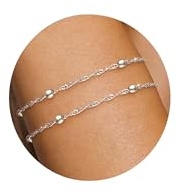 ZHESHY Armband Damen Gold Knoten Armbänder Set Freundschaftsarmbänder | 14K Vergoldet Silber Armkette,Verstellbare Stapelbare Herz Goldene Partner Armbander Bracelet,Geschenk Schmuck Frau Frauen