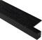 Fensterbank AußEn Schwarze Fensterbankblende mit Holzmaserung, Verbundplatten Fensterbankschutz für Innenbereich, Glatte Fensterkantenleiste für Holzfensterbänke(Style2,4x24in (10x61cm))