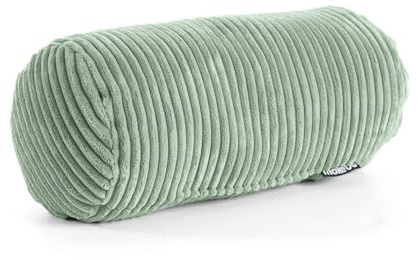 Nackenrolle Cord Das Nickerchen 17,5x37 cm Made in Germany in Salbei Grün | mokebo gemütliches Nackenkissen mit Cordbezug Kissenrolle Zierkissen Dekokissen Sofakissen Rückenkissen Lesekissen