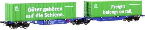 Mehano 28398 H0 Containerwagen Sggmrss'90 DB-Cargo, Ermewa, Ep. VI