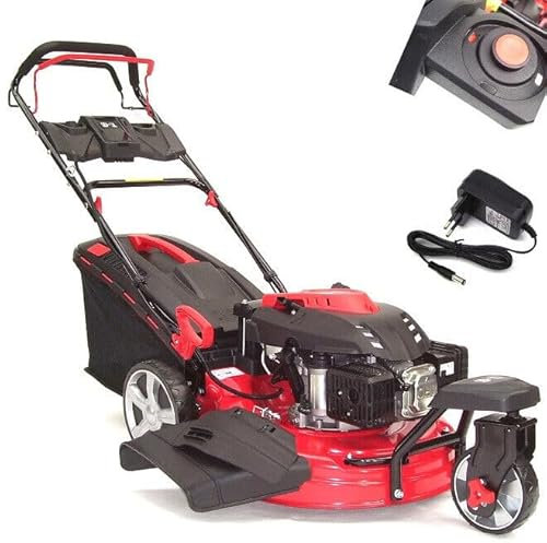 Benzin Rasenmäher 53cm Trike E-Start Rad-Antrieb Akku Elektrostart 3-Rad 55824 AWZ