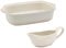 Jamie Oliver Big Love Epic Roast Set, Stoneware Roaster with Side Handles Oven Dishwasher-Safe, 39 x 25 x 8CM, Stoneware White Gravy Boat, Microwave, Dishwasher, Oven-Safe, 23x8x10CM, 400ML