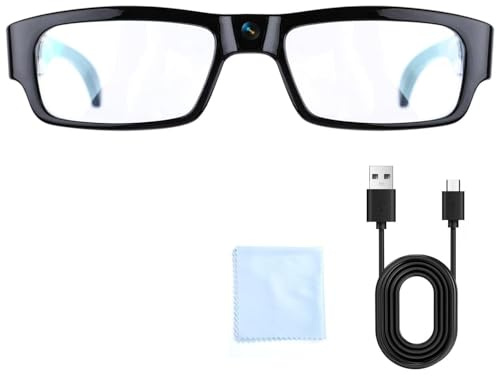 1080p HD Spy Camera Smart Video Registrazione Occhiali-Outdoor Sport Occhiali con Fotocamera Indossabile Occhiali (con 32GB Memory Card)