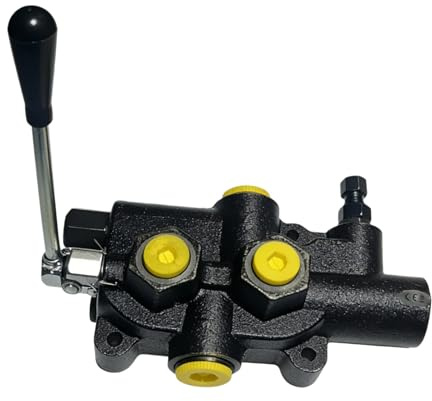 Valvola spaccalegna idraulica da 25 GPM 2750 PSI - Porte NPT da 3/4, valvola di controllo di ritorno automatico e blocco galleggiante per spaccalegna, trattore, sistema idraulico Mixizap